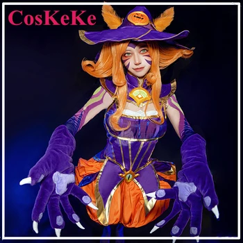 CosKeKe Neeko Anime Cosplay Hre LOL Kostým Pôvabom Čarodejnice Sladké Krásne Jednotné Ženy Halloween Party hranie Rolí Oblečenie S-XL