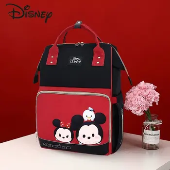 Disney Mickey Originálne Nové Plienky Taška Batoh Luxusné Značky Baby Vak Veľkú Kapacitu, Detská Plienka Taška Cartoon Multi Funkcia
