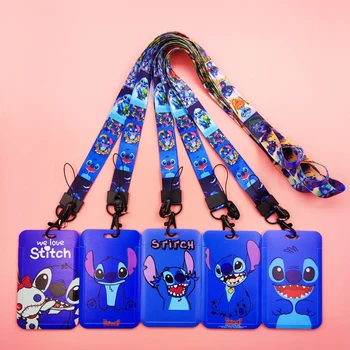 Disney Steh Modrá ozdobná šnúrka na uniforme Odznak Držiteľ Chlapci ID Kreditnej Karty Prípade Krk Držiteľa Karty Telefónu Lano Poverenia Príslušenstvo Darček