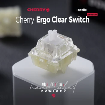 Domikey Cherry MX RGB ERGO Jasné Prepínač Hmatové SMD RGB 40 g 55 g Prepínač pre mechanické klávesnice Mliečno-Bieleho Jasné Strane Lubed