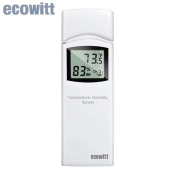 Ecowitt WN31(WH31) Teplomer Vlhkomer Bezdrôtový 8-Kanál Teplota Vlhkosť Senzor s LCD Displejom (Brána nie je Súčasťou balenia)