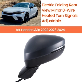 El. Sklopné Spätné Zrkadlo Na Honda Civic 2022 2023 8-Wire W/Vyhrievané Smerovku Nastaviteľné