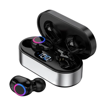 F12 Bezdrôtový Bluetooth headset TWS Kovové veci, športové headset dotyk tlmenia hluku pravda, bezdrôtové stereo