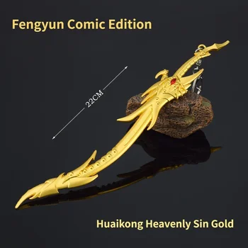 Fengyun Animácie Okolité 22 cm Huaikong Nebeský Hriech Tlaková Dobrý Meč Krv Piť Blázon Nôž Zliatiny Zinku Model Ornament