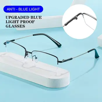 Flexibilný Prenosný Ultra Ľahký Rám Kovové Krátkozrakosť Okuliare Modré Svetlo Blokuje Okuliare Vision Care