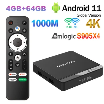 G7 MAX TV BOX ATV Android11.0 Amlogic S905X4 4 GB 64 GB 1000LAN AV1 BT5.0 USB3.0 2.4 G/5G Wifi 4K HD Smart Media Player Set-Top-Box