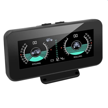 GPS Smart Inclinometer Auto Digitálne Zobrazenie Nakloniť Ihrisku Uhol Inclinometro Auto HUD Inteligentné Svahu Meter