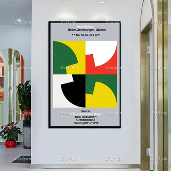 Hans Richter Výstava Plagát Obrázky, Kresby, Objekty, 1973 Domova Vytlačí Na Stenu Umelecké Plátno Plagáty Jedinečný Dar