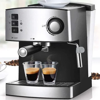 Houselin Espresso, 15 Bar Čerpadlo Espresso a Cappuccino latte Maker, Jednoduché Použitie pre Domáce Barista, Kov / Nerez