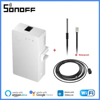 Itead SONOFF TH Pôvodu Prepínač WIFI Smart Home Regulátor Teploty, Vlhkosti Monitor Prepínač 20A Max TH10/16 Upgrade Verzia