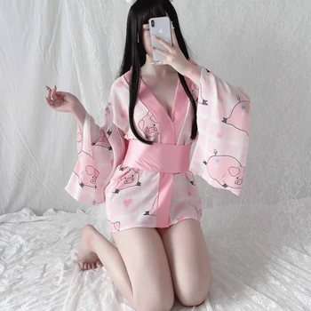 Japan Style Šaty, Kostým Pyžamo Lady Pás spodné Prádlo, Sex Hry Šaty Japonské Kimono Sexy Cosplay Oblečenie pre Ženy, Tradičné