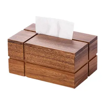 Japonský Masívneho Dreva Tkaniva Box Papier Organizátor Odolné Tkaniva Držiteľ Obrúsok Dávkovač pre Office Kúpeľňa Stoly Reštaurácia Dekor