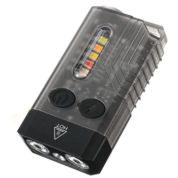 Keychain Nabíjateľná Baterka Vrecku Baterka LED 13 Svetla Módy 1000 Vysokej Lumen IPX4 Mini Baterka
