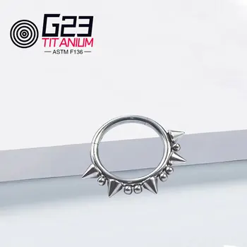 Kolo ASTM F136 Titán Nos Hoop Nose Krúžok Piercing Ucha Tragus Chrupavky Šperky 2022 Náušnice Telo Šperky, Veľkoobchod