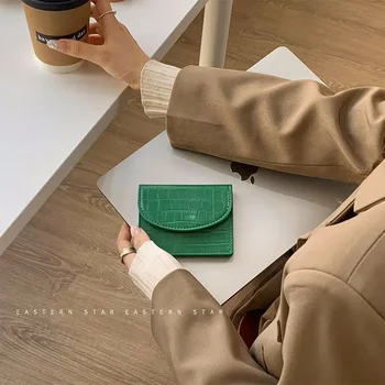 Kórejská Verzia Nové dámske Kabelky Pure Color Jednoduché Karty Taška Multi-function Úst Červené Obálky Veľkú Kapacitu Peňaženky