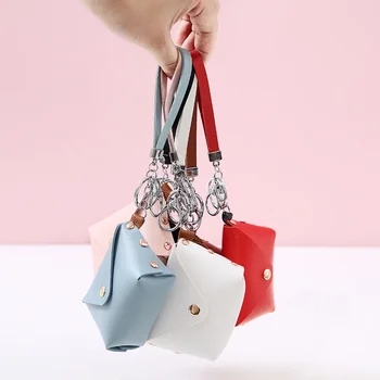 Kórejská Verzia Tvorivé Internet Red Hot Osobnosť Key Chain Bag Pu Kože Ručne String Mince Kabelku Mini Skladovanie Taška