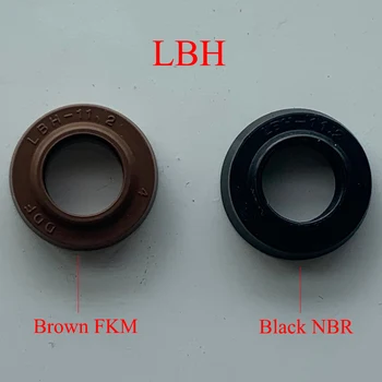 LBH DHS 112*122*6/8 112x122x6/8 Black NBR Hnedé FKM FPM Gumy Prachotesný Groove Pery Hydraulické Piestnice O-Krúžok Tesnenie Tesnenie Olej