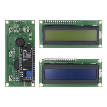 LCD1602+I2C Modul Modrá / Žltá Zelená Obrazovka 16x2 Znakov LCD Displej PCF8574T PCF8574 IIC I2C Rozhranie 5V pre arduino