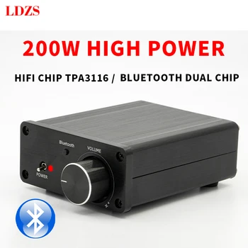 LDZS mini audio hifi Bluetooth 5.0 power class D zosilňovač tpa3116 digitálny zosilňovač 100W * 2 domov zosilňovač audio a