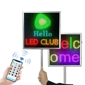 LED Displej Bluetooth DIY Programovateľné Správu Podpísať Obchodné LED Ručné Billboard Nabíjateľná Farebná Inzercia