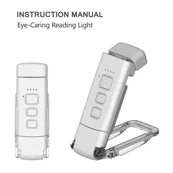 LED USB Nabíjateľné Knihy Svetlo Svetla na Čítanie, Ochrana Očí Noc Ľahké Prenosné Klip Stôl Svetlo Záložku Čítať Svetlo Nočné Lampy