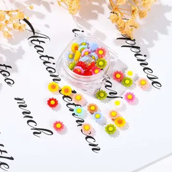 Manikúra Nechty Príslušenstvo Pearl Perličiek Kvetinové Ozdoby na Nechty, Kvet Nechtov Šperky 3D Nail Charms DIY Nechtov Dekorácie
