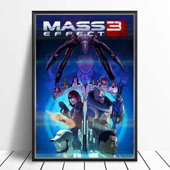 Mass Effect 3 Anime, Videohry Plátno Plagát Domov Nástenné Maľby Dekorácie (Bez Rámu)