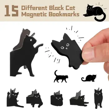 Mačka Magnetické Záložky Cute Cat Stránke Značky Creative Magnetické Mačka Záložky pre Deti Učiteľov Roztomilý Kawaii Stranu Knihy pre Školy