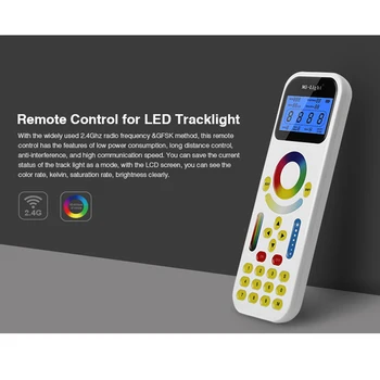 Miboxer 2.4 G RGB+SCS LED Regulátor Použiť pre Mi.Svetlo LED Tracklight FUT090 s LCD Displej