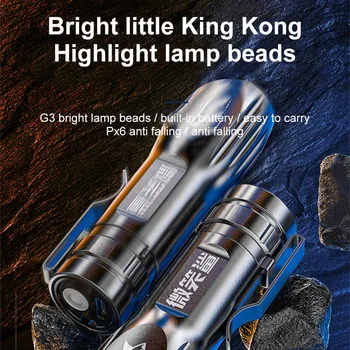 Mini Led Baterka Nabíjateľné Baterky Lampy Svietidla Nastaviteľné 3 Režimy Nepremokavé Penlight Pre Outdoor Camping Lampy, Osvetlenie Nové