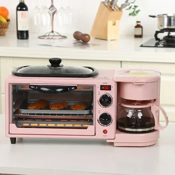 Multifunkčné Raňajky Stroj s kávovarom a Chlieb Maker 220V