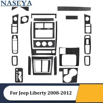 Na Jeep Liberty 2008 2009 2010 2011 2012 Uhlíkových Vlákien Čierne Samolepky Rôznych Častí Auta Styling Interiérové Dekoratívne Doplnky