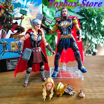 Na Sklade Chlapcov Najlepší Darček Avengers 18 cm Vysoký Muž Žena Thor Hnuteľného Akcie Obrázok Domáce Dekorácie DIY Bábiky Hobby Zber