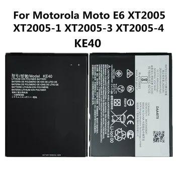 New Vysoká Kvalita KE40 3000mAh Batérie Pre Motorola Moto E6 XT2005 XT2005-1/3/4 Chytrý Mobilný Telefón Náhradné Batérie kontakty batérie