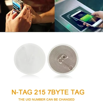 Nfc Vymazateľné uid číslo Nálepky kompatibilný s N-TAG 213 Univerzálne Etikety Štítky NFC Telefón Tag Nálepky 13.56 mhz 215 7 byte Štítok