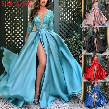 Nové 2024 Žien Flitrami Korálky Prom Šaty Big Swing Sexy tvaru Koncovej Hostinu, Svadbu Večerné Šaty Dámske Vestidos De Fiesta