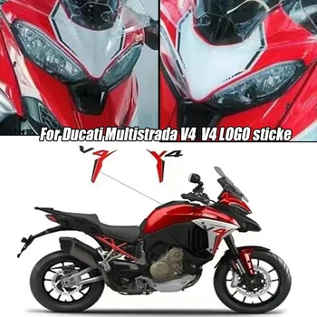 Nové 3D Stiker Pre Ducati Multistrada V4 Strane nálepky Palivovej nádrže nálepky Predné nálepky V4 LOGO sticke Z 2021 2022r