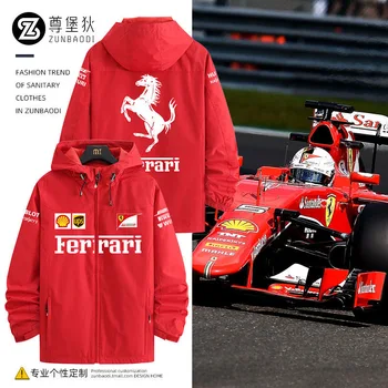 Nové jesenné a zimné všestranný Ferraris SF1000 formula racing suit tím bunda búrka bunda pánske oblečenie windbreaker