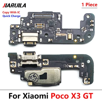 Nové Pre Xiao Poco X3 GT Port USB Nabíjací Dock Konektor Konektor Nabíjania Rada FLex Kábel Mikrofónu Mikrofón Rada