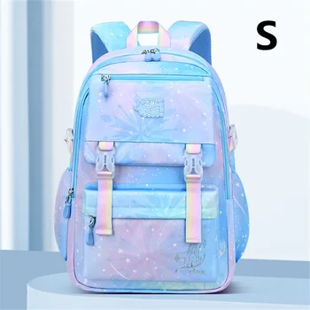 Nové Rainbow series detí, školské tašky pre dievčatá veľkoobjemový batoh v 2 veľkostiach vodeodolného nylonu primárne tašky