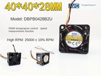 Nový, originálny AVC DBPB0428B2U dvojitý loptu 4028 12V 1.8 teplote kontrolované PWM vysoká rotácia 4CM ventilátor