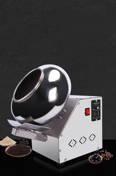 Obchodná 2-4 kg/H Elektrické 220V Cukru Poťahovacie Stroje, z Nehrdzavejúcej Ocele Čokoláda Coater Zaokrúhľovania Film Kúrenie Leštenie Maker