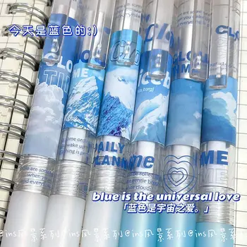 Olejové pero nika nový produkt blue scenérie obmedzené vysokou hodnotou iny stlačte pero študentov 0.5 čierne pero ST skúšku kefa otázku pero