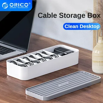 ORICO Dátový Kábel Managemet Box Ploche Storager Nabíjačka Slúchadlá Organizovať Desk Linky Stohovateľné Prichádza s Ozvučnice
