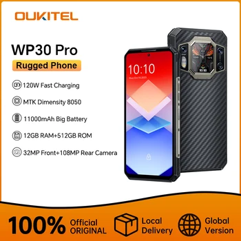 Oukitel WP30 Pro 5G Robustný Telefón Android 13 12 GB+512 gb diskom Smartphone 11000mAh 6.78