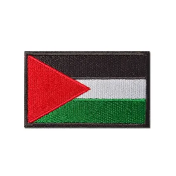 Palestína vlajka Škvrny, Remienok na ruku, Vyšívané Patch Háku & Slučky Žehlička Na Vyšívanie Odznak Vojenskej Prúžok