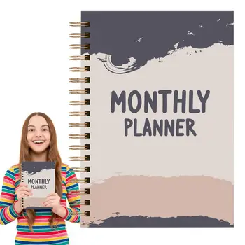 Plánovač Knihy 2024 Mesačný Plánovač Plánovanie Kalendár Kniha S Dosť Prázdne Miesto Pre Mužov, Ženy, Deti