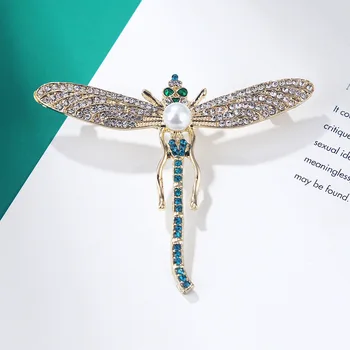 Pomlee Farebné Smalt Dragonfly Brošňa Pre Ženy Kabát Pin K Dispozícii Hmyzu Šperky Drahokamu Príslušenstvo