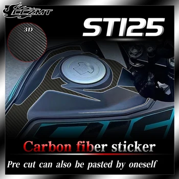 Pre CFMOTO st125 auto samolepky 3D carbon fiber ochranné nálepky karosérie nálepky palivovej nádrže nálepky nepremokavé úpravy