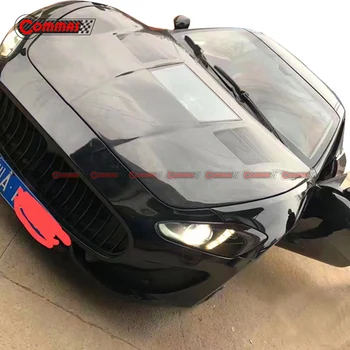 Pre Maserati Granturismo GT Uhlíkových Vlákien Auto Predný Kryt Motora S Transparentné Sklo